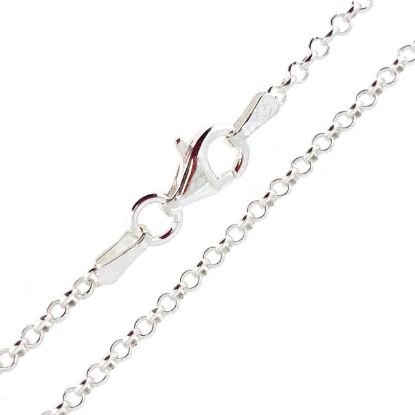 Wholesale 925 Sterling Silver Finished Jewelry Chain - 2mm Rolo Chain