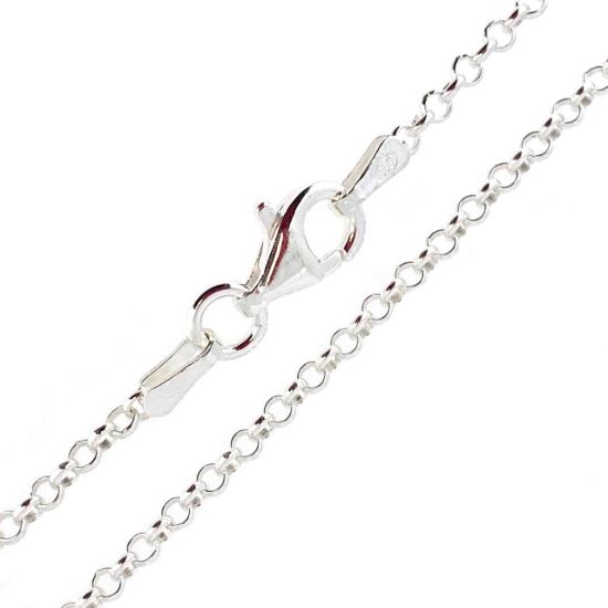 Wholesale 925 Sterling Silver Finished Jewelry Chain - 2mm Rolo Chain