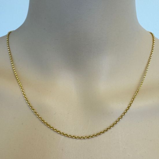 Wholesale Gold Over Sterling Silver Finished Chain - 2mm Rolo Chain