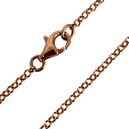 Wholesale Rose Gold Over Sterling Silver Finished Chain - 2mm Rolo Chain