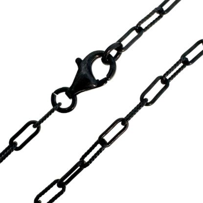 Wholesale Oxidized 925 Sterling Silver Finished 1+1 Textured Rectangle Box Chain