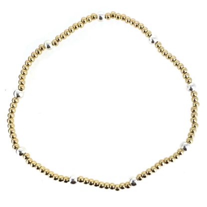 WHOLESALE GOLD FILLED JEWELRY-STRETCHY BEAD  BRACELET
