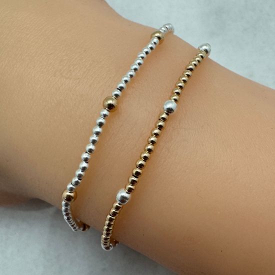 WHOLESALE GOLD FILLED JEWELRY-STRETCHY BEAD  BRACELET
