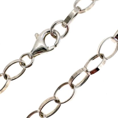 Wholesale Sterling Silver Finished Chain - Chunky Flat Oval Rolo Chain