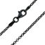 Wholesale Oxidized Sterling Silver Finished Jewelry Chain - 2mm Rolo Chain