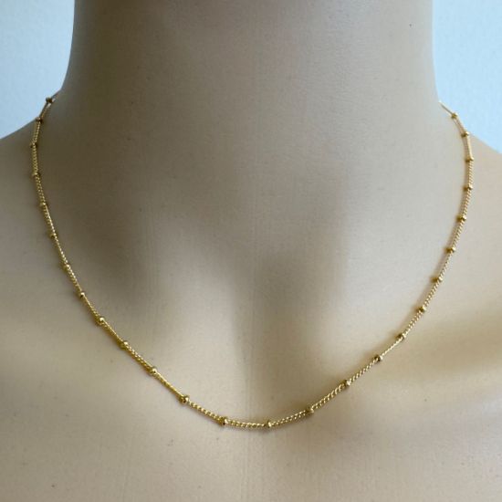 Wholesale 1/20 14K Gold Filled Finished Chain - 2mm Bead Satellite Chain