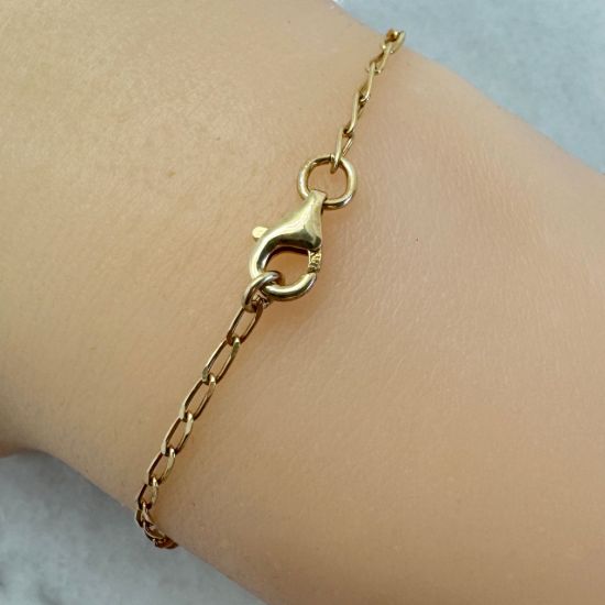 Wholesale Gold Over Sterling Silver Finished Chain - 2x4mm Diamond Cut Curb Chain