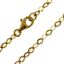 Wholesale Gold over Sterling Silver Finished Chain - Diamond Shaped Flat Cable Chain