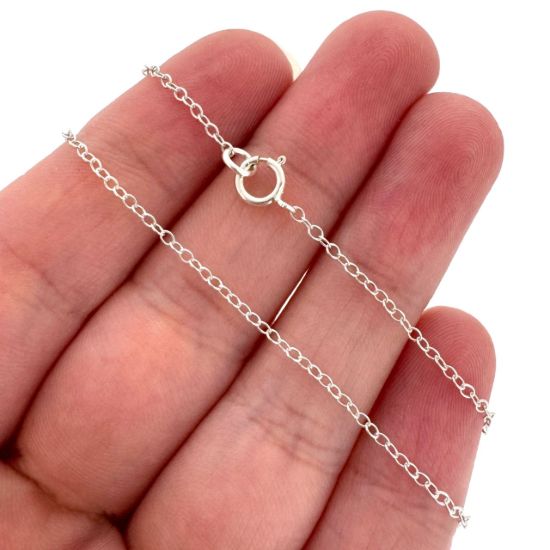 Wholesale 925 Sterling Silver Finished Chain - Oval Cable Chain
