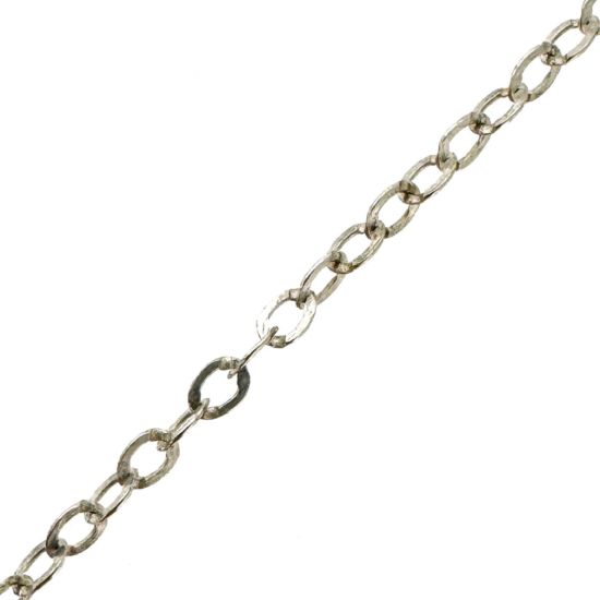Wholesale 925 Sterling Silver Bulk Chain - 1.8x2.5mm Flat Cable Chain (Sold per foot)
