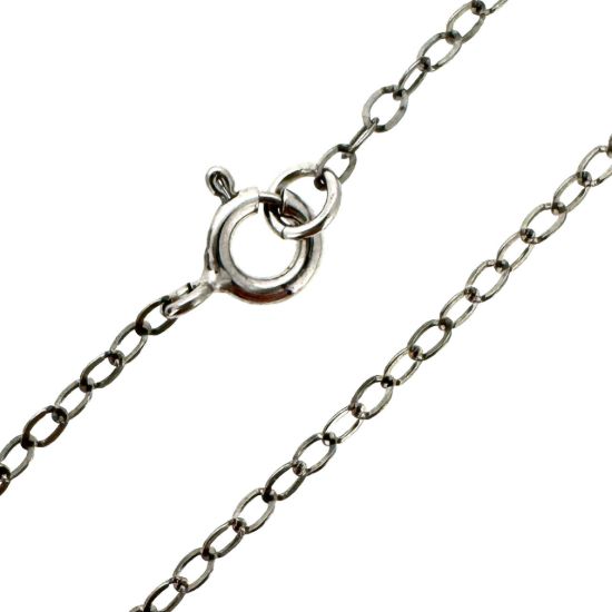 Wholesale Rhodium Plated 925 Italian Sterling Silver Finished Chain - 2.5 x 2mm Flat Cable Chain
