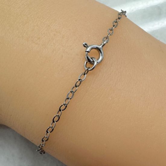 Wholesale Rhodium Plated 925 Italian Sterling Silver Finished Chain - 2.5 x 2mm Flat Cable Chain