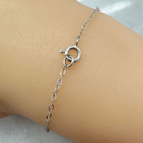 Wholesale 925 Italian Sterling Silver Finished Chain - 2.5mm Flat Oval Cable Chain