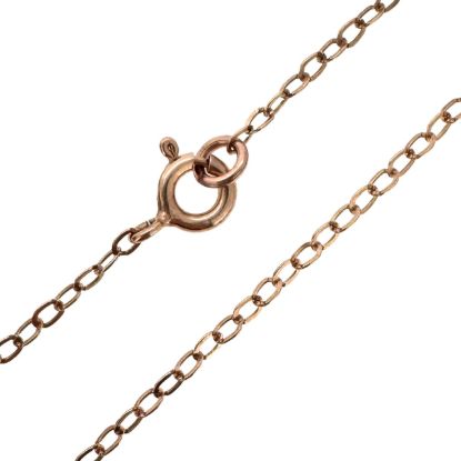 Wholesale Rose Gold Plated 925 Italian Sterling Silver Finished Chain - 2.5x2mm Flat Cable Chain