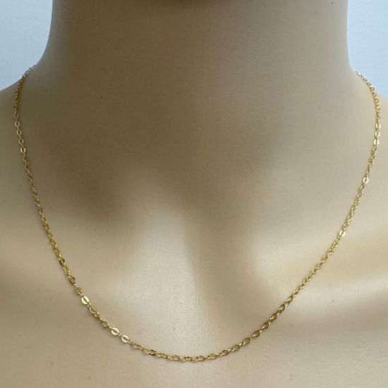 Wholesale 1/20 14K Gold Filled Finished Jewelry Chain - 1.7x2mm Small Flat Cable Chain