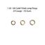 Wholesale 1/20 14k Gold Filled Open Jump Rings  - 24Ga - All Sizes (100pcs)