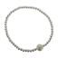 Wholesale 925 Sterling Silver Smooth Beaded Stretchy Bracelet with Single Freshwater Pearls