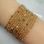 Wholesale 1/20 14K Gold Filled 2mm Smooth Beaded Stretchy Bracelet with Natural Gemstone Beads
