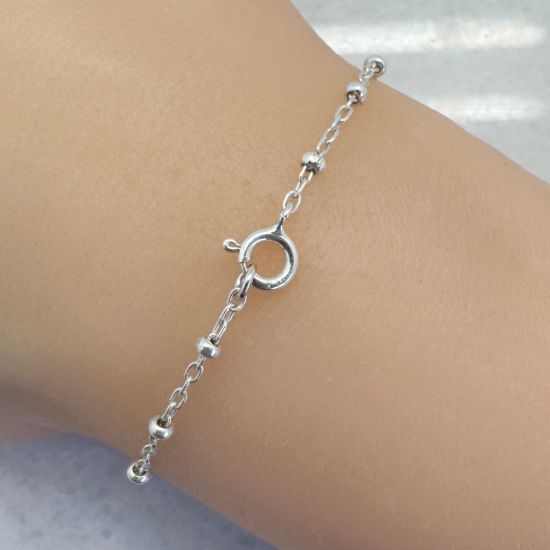 Wholesale Sterling Silver Finished Chain - 2.5mm Ball Satellite Chain