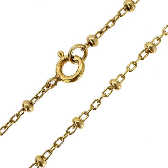 Wholesale Gold over 925 Sterling Silver Finished Chain - 2.5mm Ball Satellite Chain