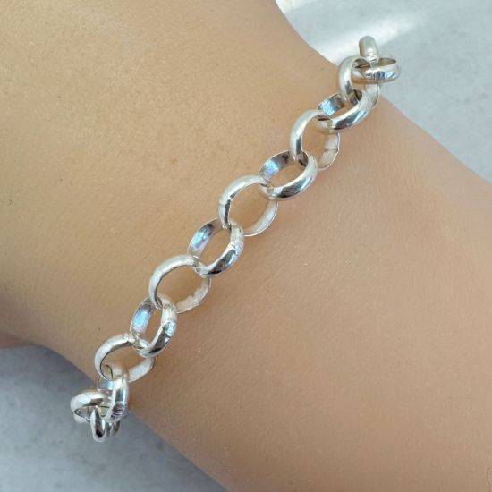 Wholesale Sterling Silver Bulk Chain - 6.5mm Big Chunky Rolo Chain (sold per foot)