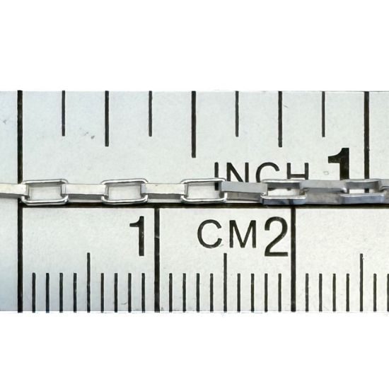 Wholesale Sterling Silver Bulk Chain - 4x1.8mm Long Box Chain (sold per foot)