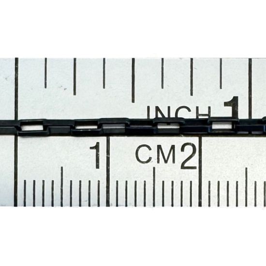 Wholesale Oxidized Sterling Silver Bulk Chain - 4x1.8mm Long Box Chain (sold by the foot)