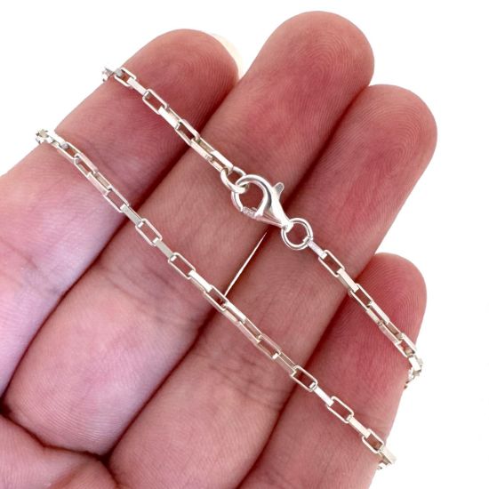 Wholesale Sterling Silver Finished Chain - Medium Box Chain