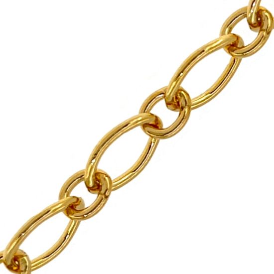 Wholesale 1/20 14k Gold Filled Bulk 1+1 Oval Cable Chain - 7mm by 4.5mm(sold per foot)