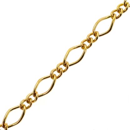 Wholesale 1/20 14k Gold Filled Figaro 8 Cable Chain 4.3mm by 2.3mm (sold per foot)