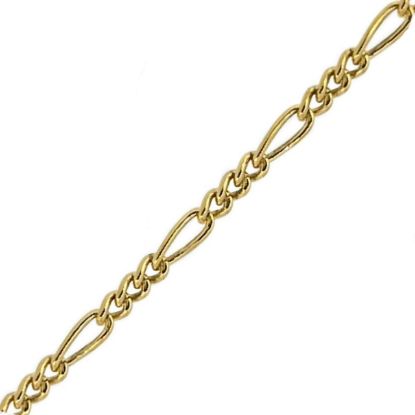 Wholesale 1/20 14K Gold Filled Bulk Small Figaro Chain - 1.4mm x 3.5mm  (sold per foot )