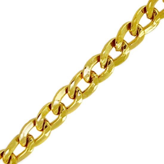 Wholesale 1/20 14K Gold Filled Bulk Flat Cuban Curb Chain - 3.1mm (sold per foot ) 