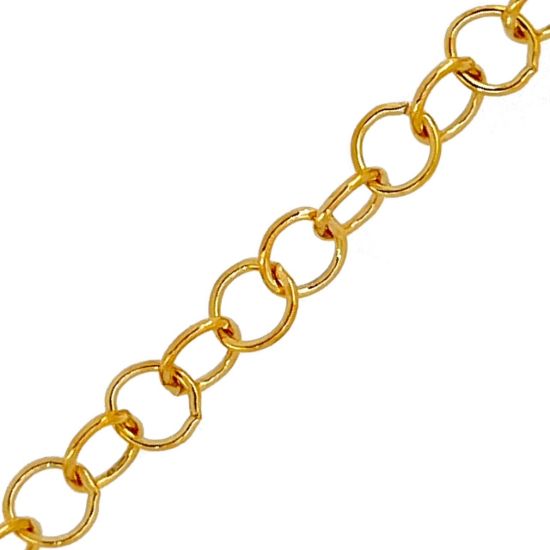 Wholesale 1/20 14K Gold Filled Bulk Round Cable Chain  - 3mm (sold per foot )