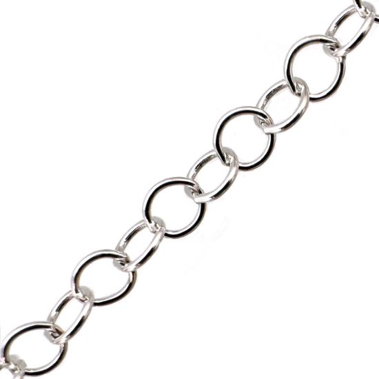 Wholesale 925 Sterling Silver Bulk Round Cable Chain - 3.2mm (sold per foot )