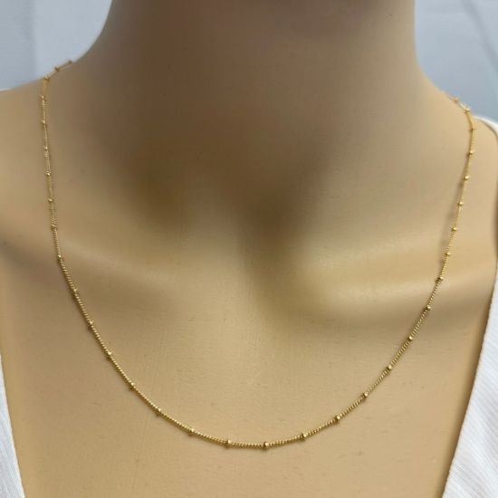 Wholesale 1/20 14K Gold Filled Chain - 1.8mm Ball Satellite Chain  (Sold per foot)