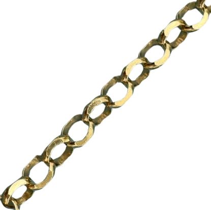 Wholesale Gold Over Sterling Silver Bulk Chain - 3.2mm Diamond Cut Rolo Chain (sold per foot)