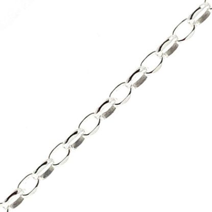 Wholesale Sterling Silver Bulk Chain - 2mm Oval Diamond Cut Rolo Chain (Sold per foot) 