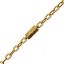 Wholesale Gold over Sterling Silver Bulk Chain - 4mm Textured Bar Satellite Chain (Sold per foot)
