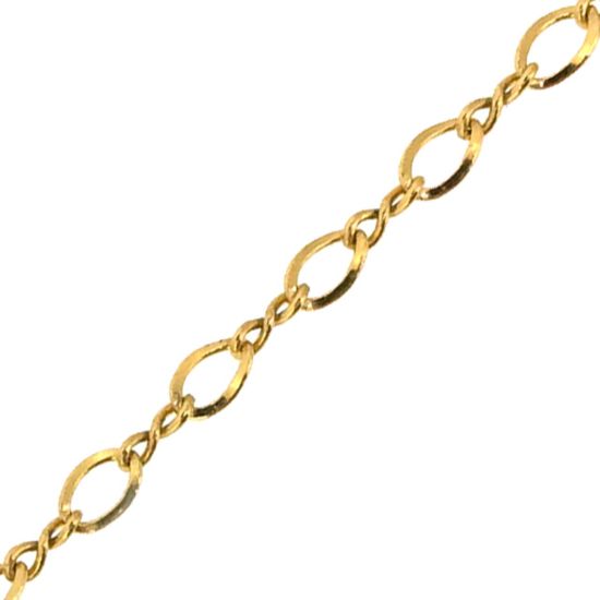 Wholesale 1/20 14k Gold Filled Figaro 8 Cable Chain 3mm by 2mm (sold per foot)