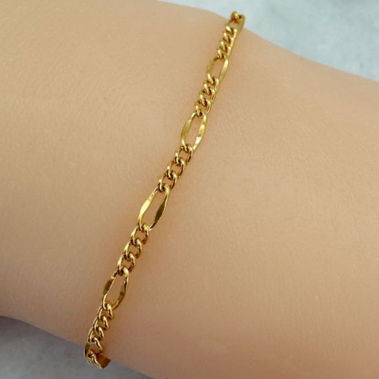 Wholesale 1/20 14k Gold Filled Bulk Chain - Fancy Figaro (sold per foot)