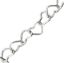 Wholesale Sterling Silver Bulk Chain - 5mm Heart Link (sold per foot)