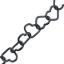 Wholesale Oxidized Sterling Silver Bulk Chain - 5X4mm Heart Link Chain (sold per foot)