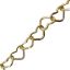 Wholesale Gold Over Sterling Silver - Heart Link Bulk Chain - 5X5mm (sold per foot)