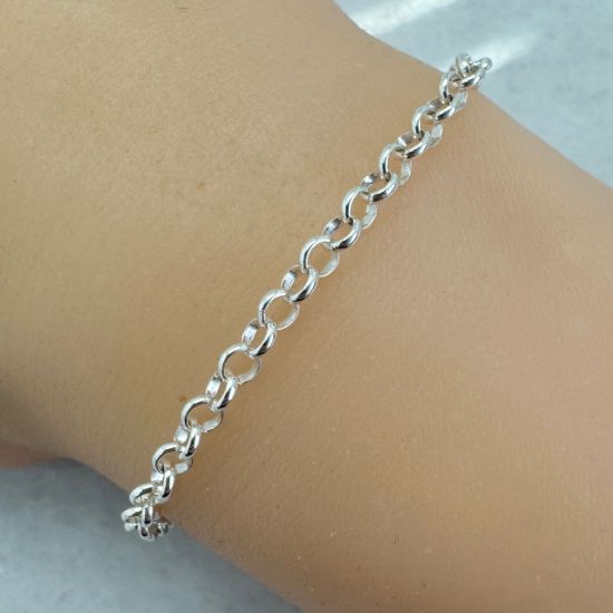 Wholesale Sterling Silver Bulk Chain - 3mm Rolo Chain (sold per foot)