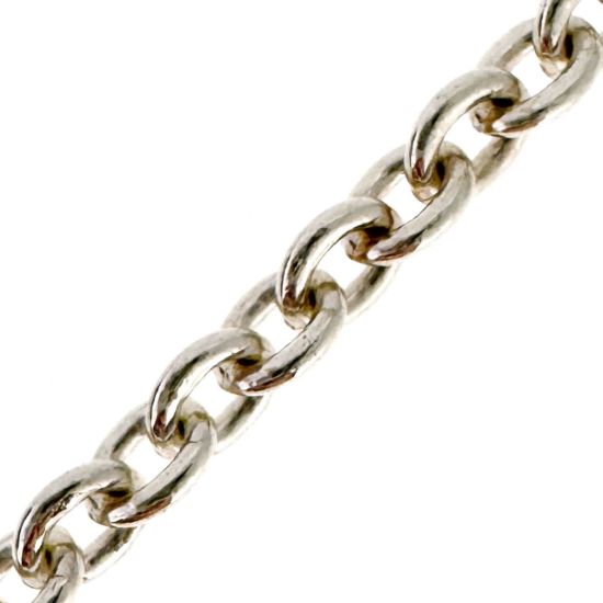 Wholesale 925 Sterling Silver Bulk Chain - 5x4mm Heavy Cable Chain (sold per foot)