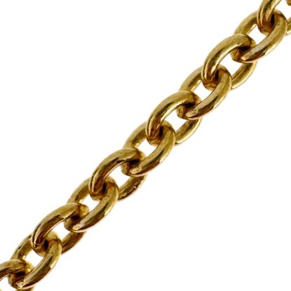 Wholesale Gold Over 925 Sterling Silver Chain - Heavy Cable Bulk Chain - 5x4mm (sold per foot)