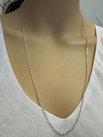 Wholesale Sterling Silver Bulk Chain - 2.3x2 mm Strong Flat Cable Chain (Sold Per Foot)