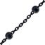 Wholesale Oxidized Sterling Silver Bulk Chain - 3mm Ball Satellite Bead Chain (sold per foot)