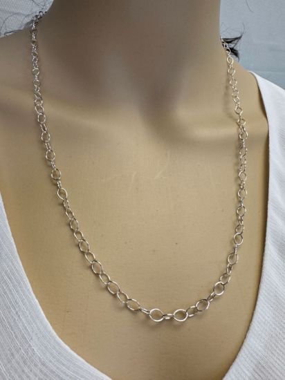 Wholesale Sterling Silver Bulk Chain - 5.8x4.2mm Thick Round Oval Cable Chain (sold per foot)