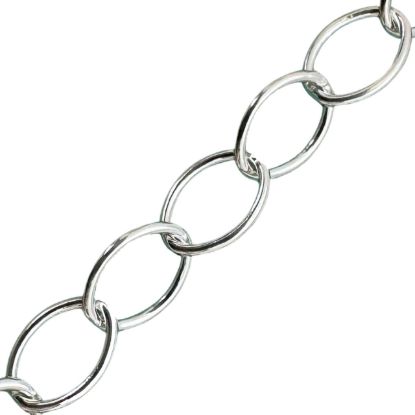 Wholesale Sterling Silver Bulk Chain - 5.8x4.2mm Thick Round Oval Cable Chain (sold per foot)